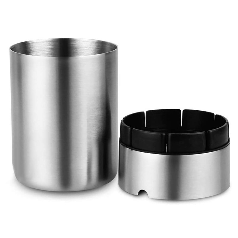 Chingde Stainless Steel Metal Ashtray for Outdoors against Wind for