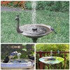 Solar Fountain LED Colorful Lighting Solar Powered Floating Bird Bath