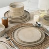 AmorArc Ceramic Dinnerware Sets, Handmade Reactive Glaze Stoneware Plates and