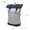 Doughnut Unisex Jungle Series Backpack, Light Grey X Navy
