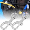 2pcs 80MM Diving 316 Stainless Steel Swivel Eye Snap Hook