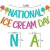 National Ice Cream Day Banner, Ice Cream Bar Decor, Summer