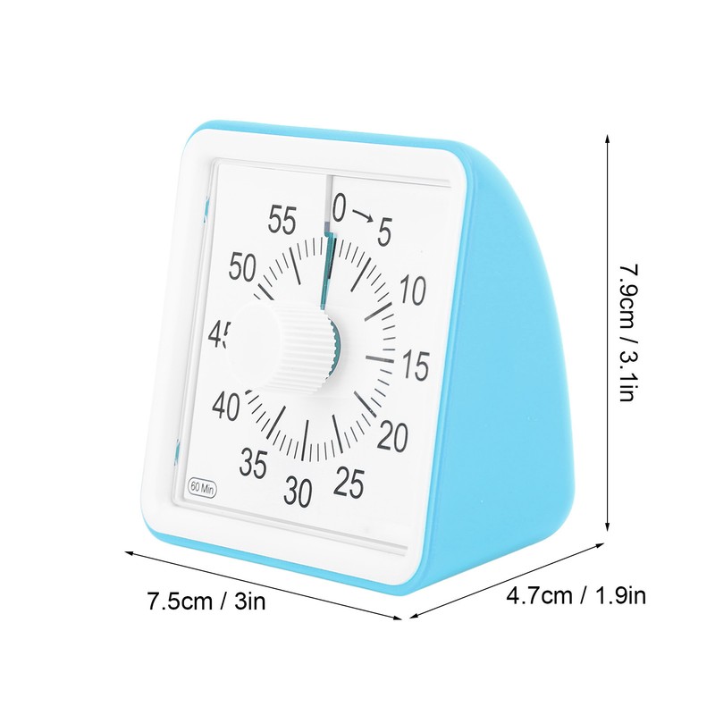 Visual Timer Silent Quiet Counting 60 Minutes Countdown Timer for