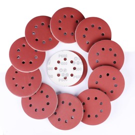 Sruhrak Sanding Discs 125 mm Velcro 8 Hole 600 Grit Sanding Discs Set for Bosch Random Orbital Sander Pack of 100