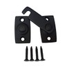 QCAA Solid Brass Shutter Bar/Door Latch, 7/8" x 2-3/32", Matte Black, 1 Pack, Made in Taiwan