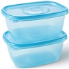Gladware Freezerware Food Storage Containers, Large Rectangle Holds 64 Ounces