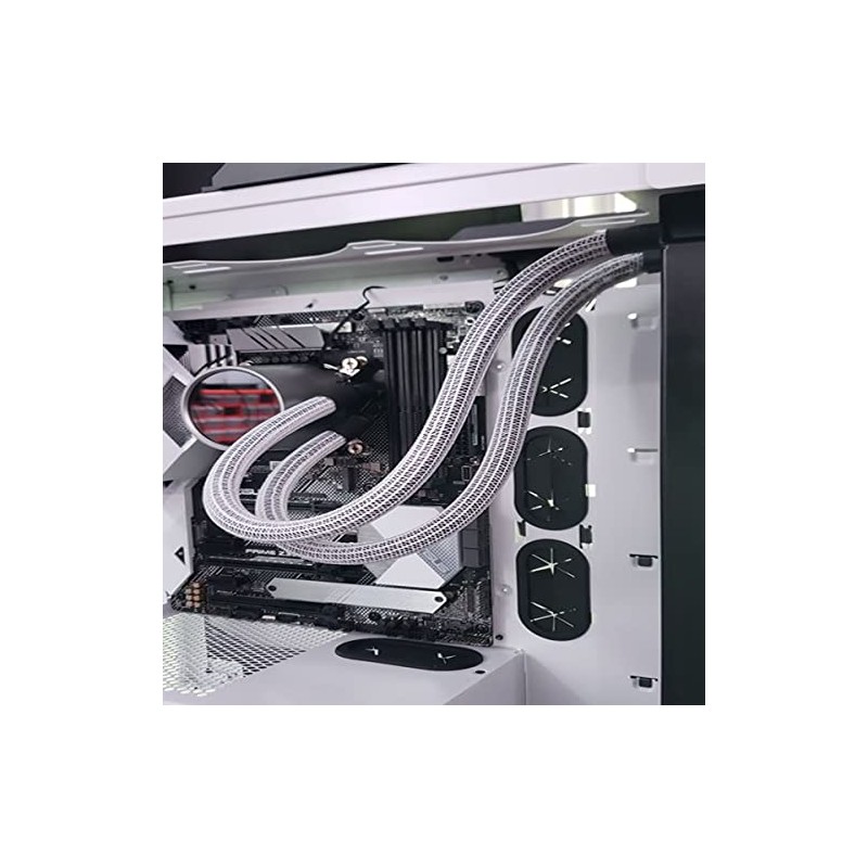 1/2" Hook Self Closing Braided Wrap Sleeving - 10 Feet