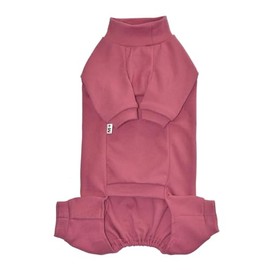 Sphynx Cat Four Leg Warm Fleece Pajamas Elastic Pet Clothes for Hairless Cats Surgery Recovery Suit for Sphynx, Devon, Cornish (Rose, S (3.3-5 lbs))