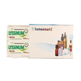 Homeomart.com Lyssinum Homeopathy Pellets (Pills) in 200C Potency, Pack of 2