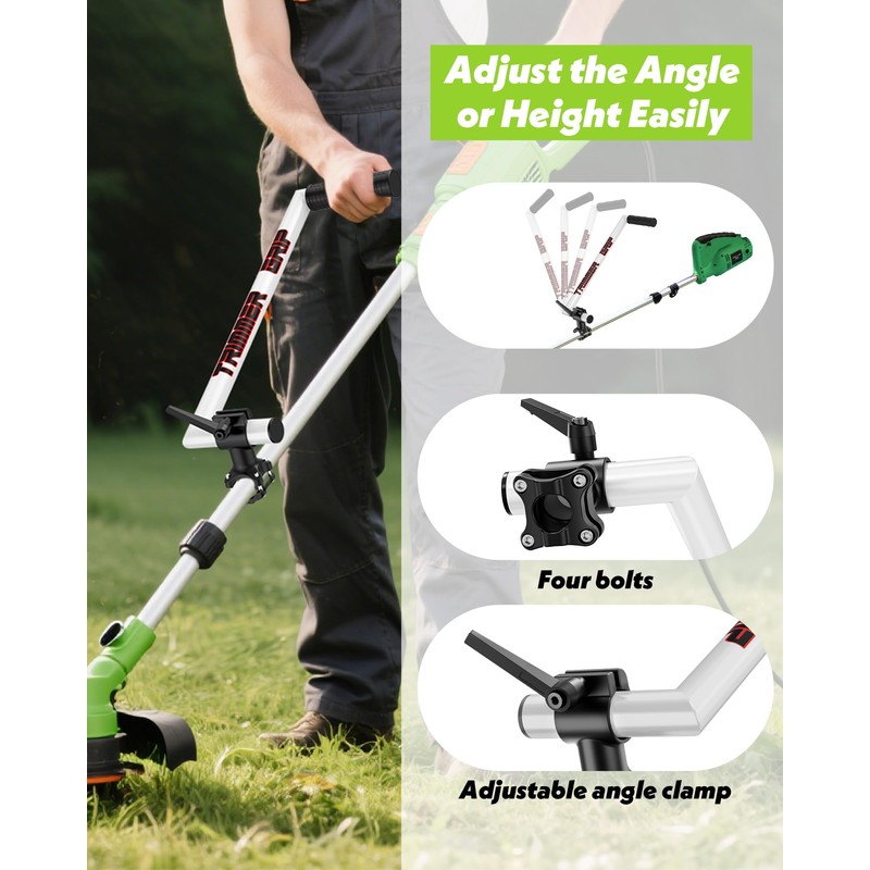 NFie Upgraded Weed Eater Handle, String Trimmer Handle Extension Back