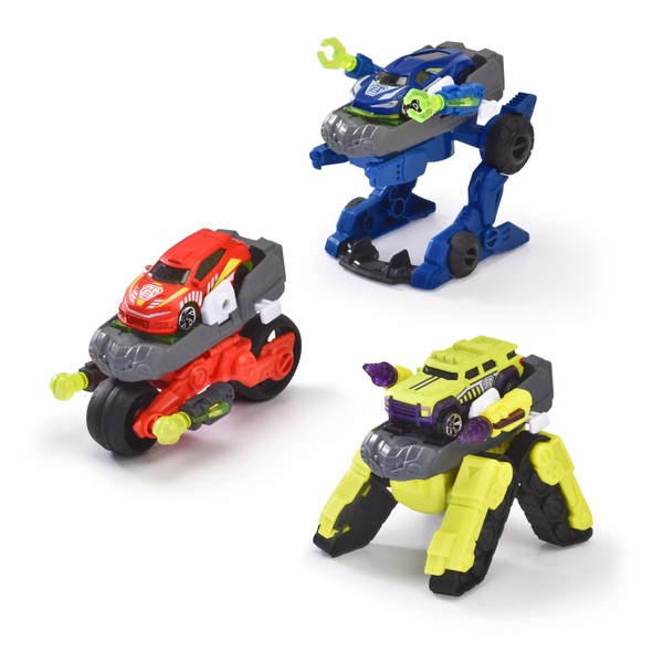Dickie Toys Transformer Vehicles Set of 3 (12 cm each)