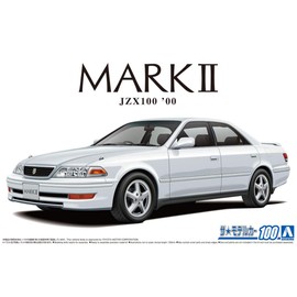 Aoshima Bunka Kyozai 1/24 The Model Car No. 100 Toyota JZX100 Mark II Tourer V 2000 Plastic Model
