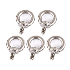 Pack of 5 Eye Bolts M8, Stainless Steel Eye Bolt, Eye Bolt, Ring Bolts for Attaching Hanging Ornaments, Flower Pots, Swing Stands, etc