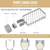 Shower Caddy No Drill, Shower Soap Holder, 304 Stainless Steel