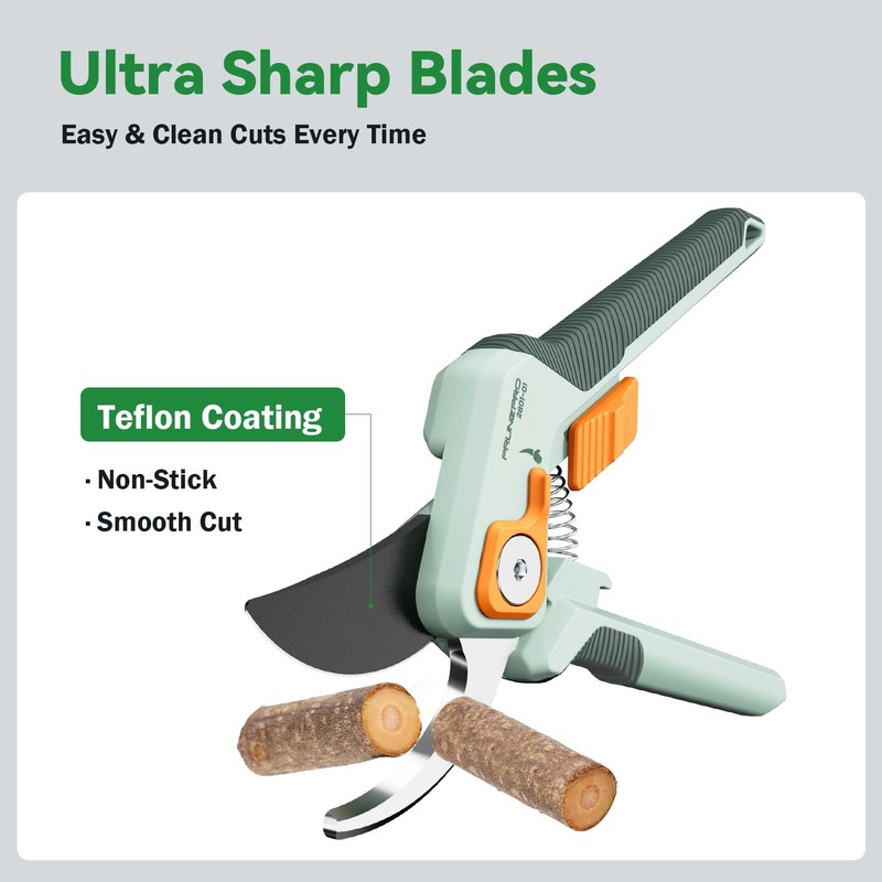 PrunePro Pruning Shears for Gardening Professional Bypass Hand Pruner Up