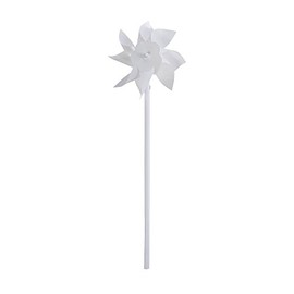 Pinwheels for Kids (Bulk Set of 36) Great for Weddings, Yards and Garden Decor (White)