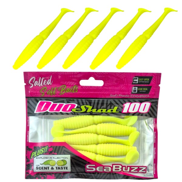 SEABUZZ Rubber Fish Fishing Lure Set Duo Shad 5 Pieces
