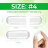 AngtaiJN Empty Vegan Capsules Size 4 Clear Empty Capsules for