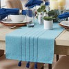 DII Tabletop, Cotton, Blue Stripe, Table Runner, 14x72