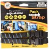 Oxford Rok Straps MD 16mm Adj Black + blue/green -