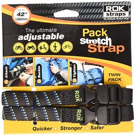 Oxford Rok Straps MD 16mm Adj Black + blue/green - ROK305