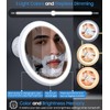 Gospire Upgraded Heated Shower Mirror Fogless for Shaving, 5000mAh Battery