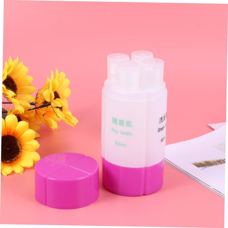 Outanaya 4-in-1 Leakproof Travel Bottle Set 60ml Toiletry Organizer Pp