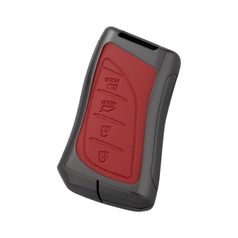Qunzes Key Fob Cover with Heavy-duty Keychain for Lexus ES