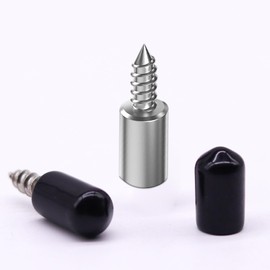 Shelf Brackets, Floor Support, Pack of 40 Shelf Brackets, Shelf Pins with Black Rubber Protection, High Load Capacity, Shelf Holder for Furniture Cabinets, Wardrobes, Bookshelves, Wine Cooler