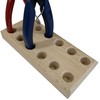 Wooden Plier Stand Organiser 6 Pliers Jewellers Sorting Holder Rack