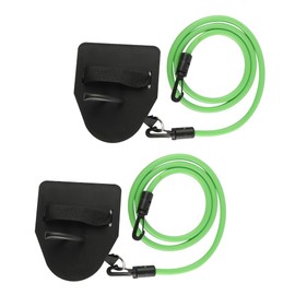 Laroal Country Swimming Trainer with Hand Paddles, Resistance Rope, Drawstring Fitness, Removable Elastic Band to Improve Arm Strength (Green, 50 lbs)