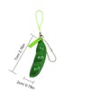 FCBB Fidget Toys 2Pack Squeeze-a-Bean Edamame Keychain Keyring Extrusion Bean