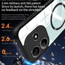 DABUNA YC Funda para Redmi Note 14 4G Case, Protectora de Cámara Anticaída Ultra Delgada Cover, Anti-Amarillo Transparente Carcasa