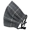 Cluster [Warm] Glen Check Lame Navy Large Size Warm 3D