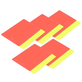 01 Football Red and Yellow Card, High Performance Eyecatcher and Bright Referee Penalty Cards with 5 Red Cards, 5 Yellow Cards for Football Game Supplies