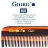 Giorgio G27 Handmade All Fine Tooth Pocket Comb, Hair Comb