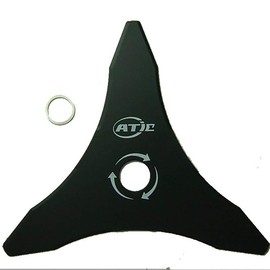 Pool Supply Town 12" x 3T 12-Inch 3 Teeth Heave Duty Stainless Steel Brush Cutter Trimmer Weed Eater Blade