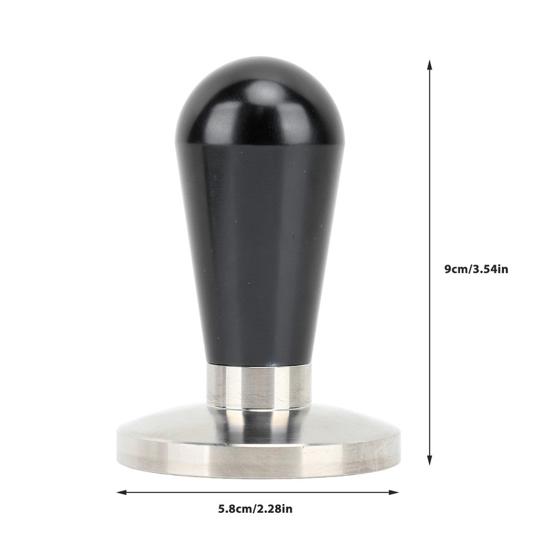 58mm Coffee Tamper Aluminium Alloy Ergonomic Handle Consistent Compression Coffee