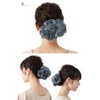 Chignon Wig Barrette with Net Cover for Bun Volume, 50%