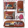 Yoshi William Shakespeare Bookworm Flap Over Ladies Purse, Genuine Leather