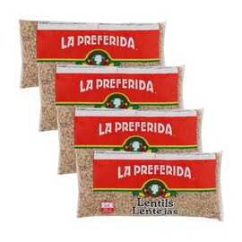 La Preferida Mexican Foods, Dried Lentils, Lentejas Secas,16 OZ. (Pack of 6)