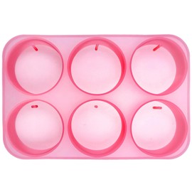 (300 Design Optional) MUBYOK M471 3inch Circles with Holes 6 Cavity Silicone Freshie Mold for Baking Aroma Beads Car Freshie Supplies