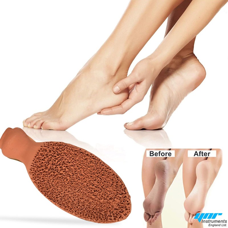 YNR Natural Clay Terracotta Handmade Foot Scrubber for Hard Dead