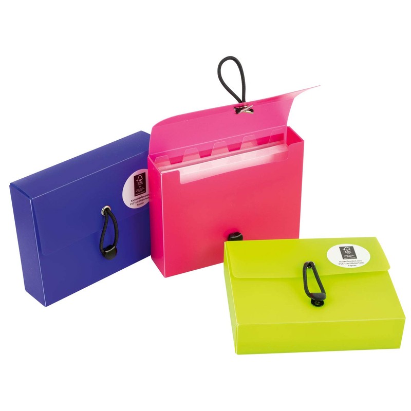 Stylex 49100 Index Card Box DIN A7 with 5 Compartments