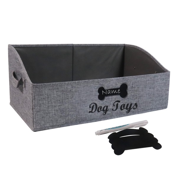 Brabtod Large Dog Toy Bin Collapsible Dog Toy Box Fabric