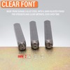 Metal Letter Punch Set 1/4 (6mm),36PC Steel Number and Letter