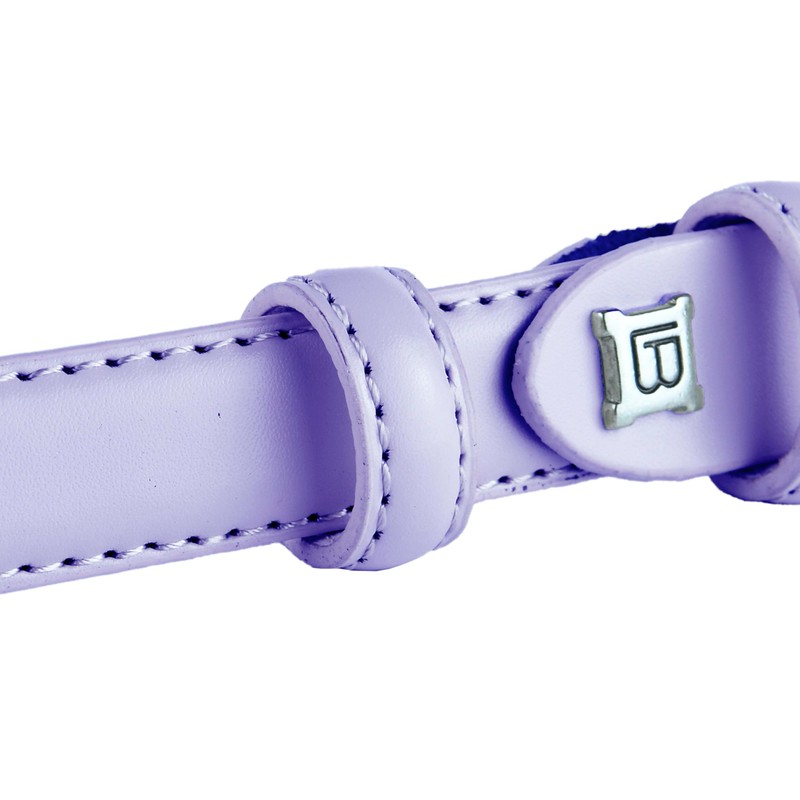 Biagiotti Women's Genuine Leather Thin Belt with Box, Violet 2