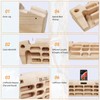 Hangboard Rock Climbing Hangboard with Phone Holder,Band Holder, Jugs, Cracks,