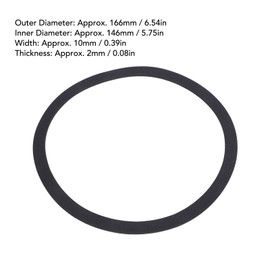 10 PCS Speaker Foam Edge Surround Rings, 6.5in Speaker Seal Gasket Replacement Parts for Speaker Repair or DIY, Shockproof Noise Reduction Speaker Washer Ring