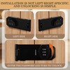 LOPYXBR 2 Packs 4 Inch Cabinet Password Hasp Locks, 105